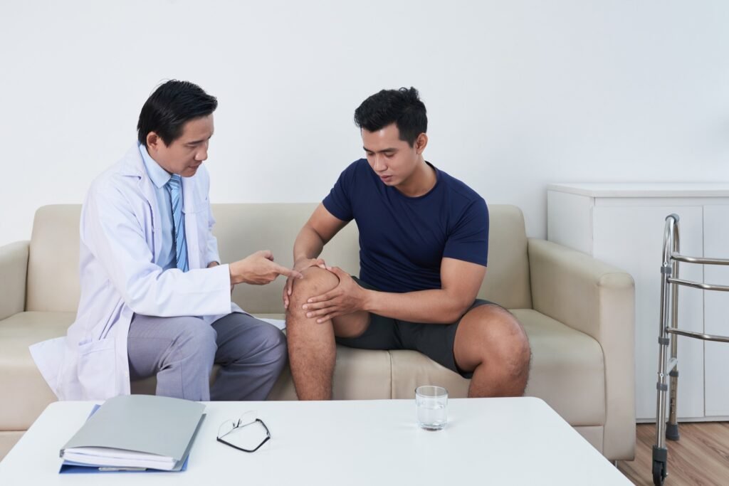 Young Patient With Pain In Knee